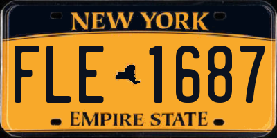 NY license plate FLE1687
