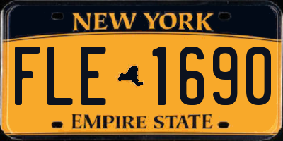 NY license plate FLE1690