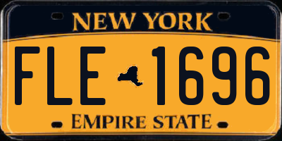 NY license plate FLE1696