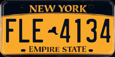 NY license plate FLE4134