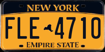 NY license plate FLE4710