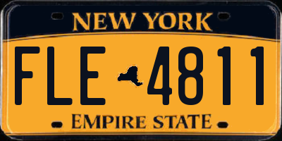 NY license plate FLE4811