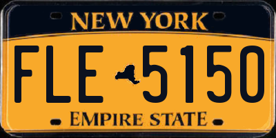 NY license plate FLE5150