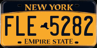 NY license plate FLE5282
