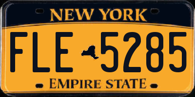 NY license plate FLE5285