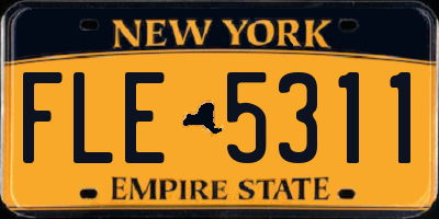NY license plate FLE5311