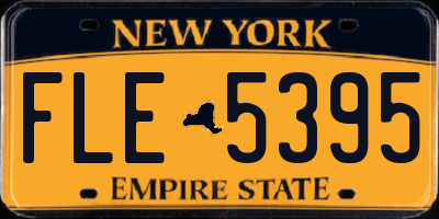 NY license plate FLE5395