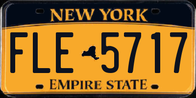 NY license plate FLE5717