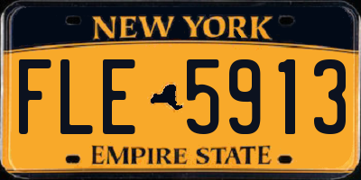 NY license plate FLE5913
