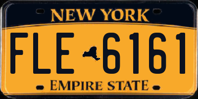 NY license plate FLE6161