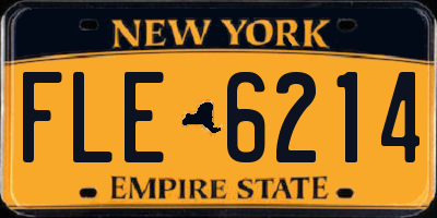 NY license plate FLE6214