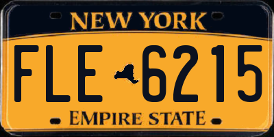 NY license plate FLE6215