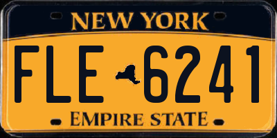 NY license plate FLE6241