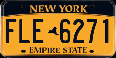 NY license plate FLE6271