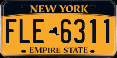 NY license plate FLE6311