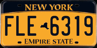 NY license plate FLE6319