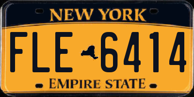 NY license plate FLE6414
