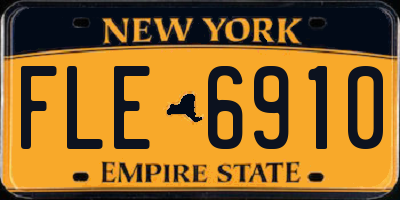 NY license plate FLE6910
