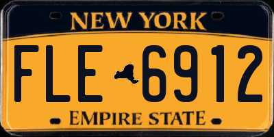 NY license plate FLE6912