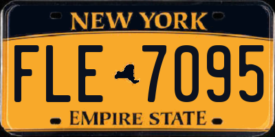 NY license plate FLE7095