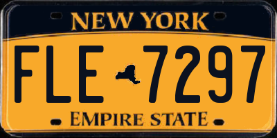 NY license plate FLE7297