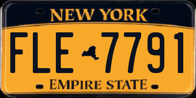 NY license plate FLE7791