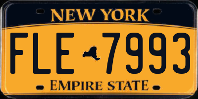 NY license plate FLE7993