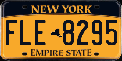 NY license plate FLE8295