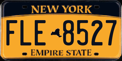 NY license plate FLE8527