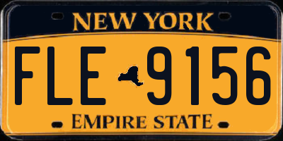 NY license plate FLE9156