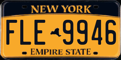 NY license plate FLE9946