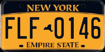 NY license plate FLF0146