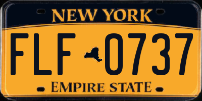 NY license plate FLF0737