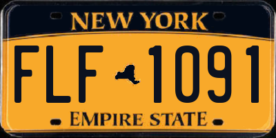 NY license plate FLF1091