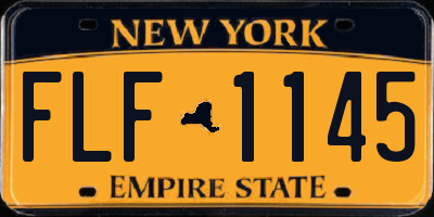 NY license plate FLF1145