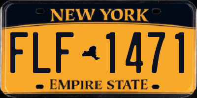NY license plate FLF1471