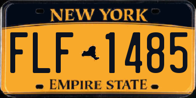 NY license plate FLF1485