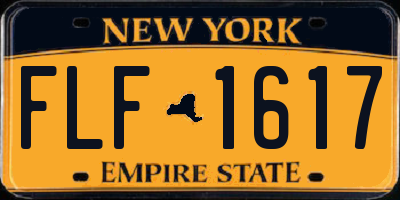NY license plate FLF1617
