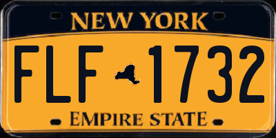 NY license plate FLF1732
