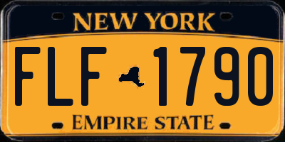 NY license plate FLF1790
