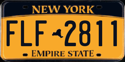 NY license plate FLF2811