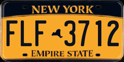 NY license plate FLF3712