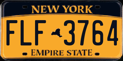 NY license plate FLF3764
