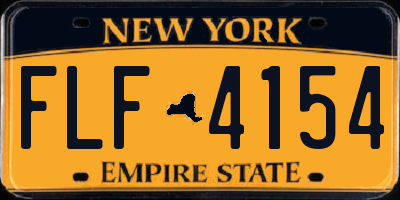 NY license plate FLF4154