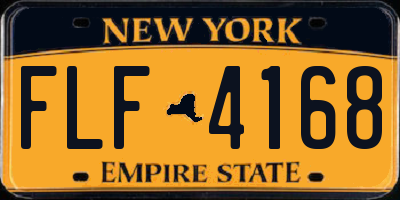 NY license plate FLF4168