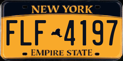 NY license plate FLF4197
