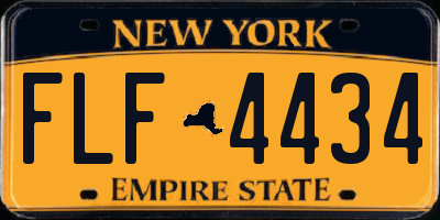 NY license plate FLF4434