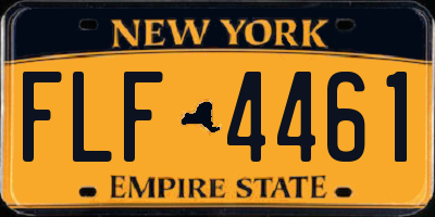 NY license plate FLF4461
