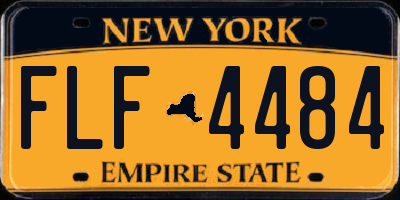 NY license plate FLF4484