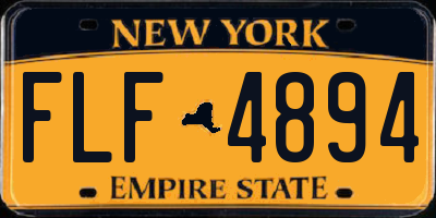 NY license plate FLF4894